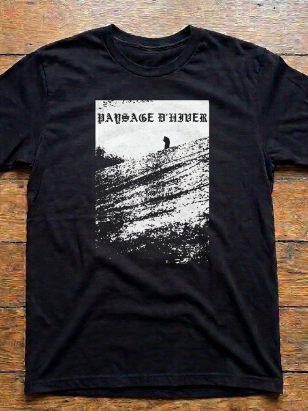 PAYSAGE d' HIVER Black Metal T-Shirt